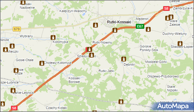 mapa Pęsy-Lipno gmina Rutki, Pęsy-Lipno gmina Rutki na mapie Targeo