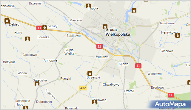 mapa Pętkowo, Pętkowo na mapie Targeo