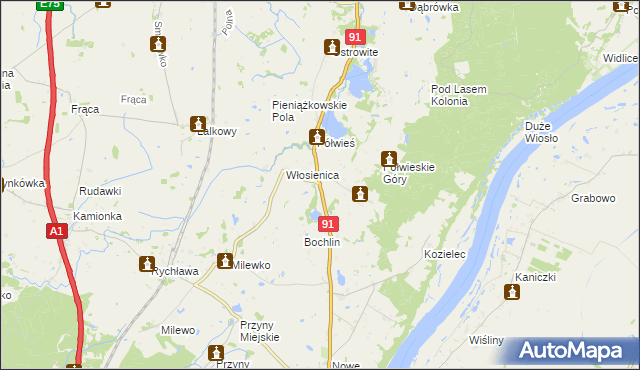 mapa Pieniążkowo, Pieniążkowo na mapie Targeo