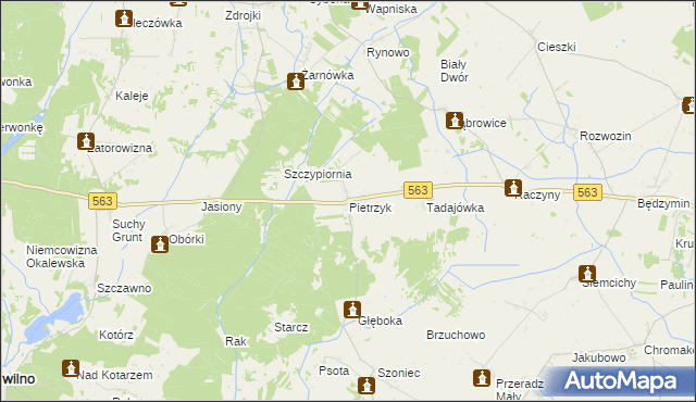 mapa Pietrzyk, Pietrzyk na mapie Targeo