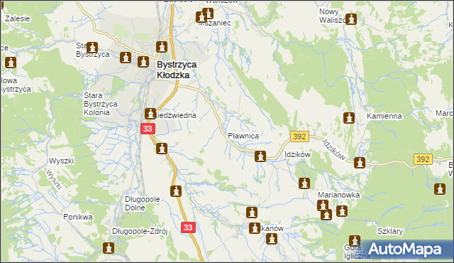 mapa Pławnica, Pławnica na mapie Targeo