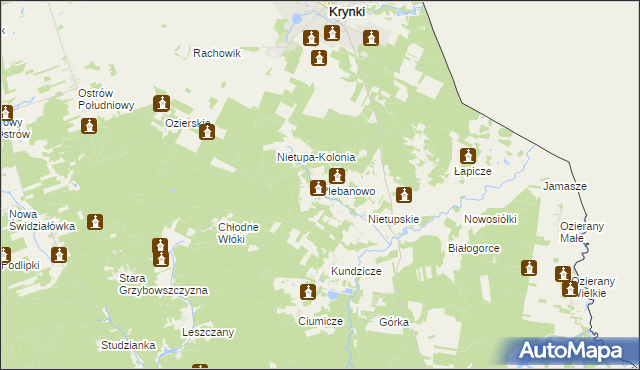 mapa Plebanowo, Plebanowo na mapie Targeo