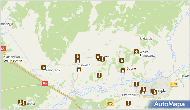 mapa Płochowo, Płochowo na mapie Targeo