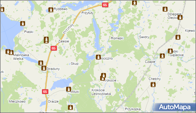 mapa Płociczno gmina Ełk, Płociczno gmina Ełk na mapie Targeo