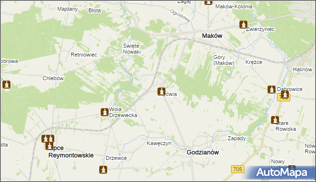 mapa Płyćwia, Płyćwia na mapie Targeo