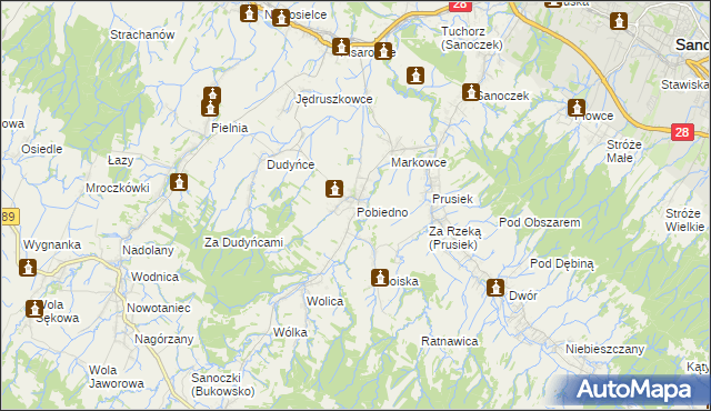 mapa Pobiedno, Pobiedno na mapie Targeo