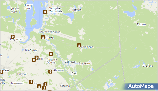 mapa Podrąbiona, Podrąbiona na mapie Targeo