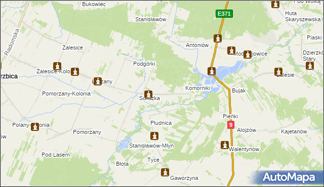 mapa Podsuliszka, Podsuliszka na mapie Targeo