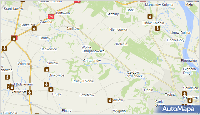 mapa Podszyn, Podszyn na mapie Targeo