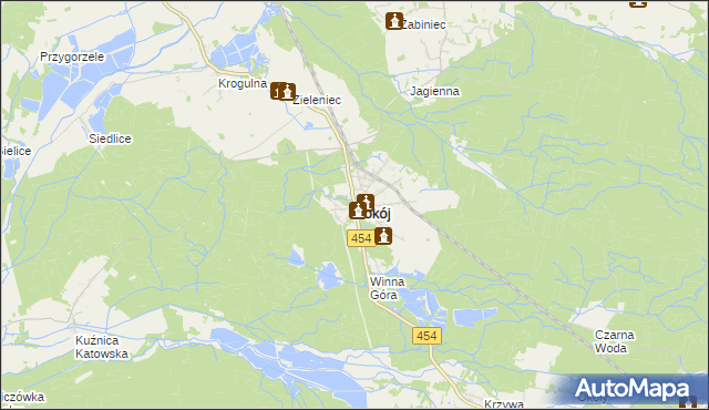 mapa Pokój powiat namysłowski, Pokój powiat namysłowski na mapie Targeo