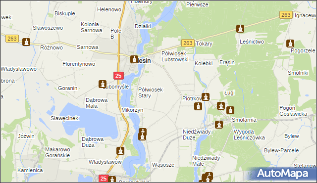 mapa Półwiosek Nowy, Półwiosek Nowy na mapie Targeo