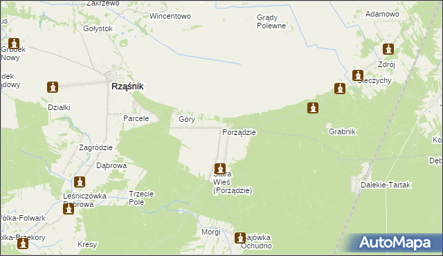 mapa Porządzie, Porządzie na mapie Targeo