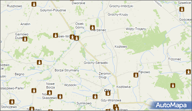 mapa Porzowo, Porzowo na mapie Targeo