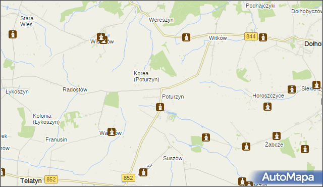 mapa Poturzyn, Poturzyn na mapie Targeo