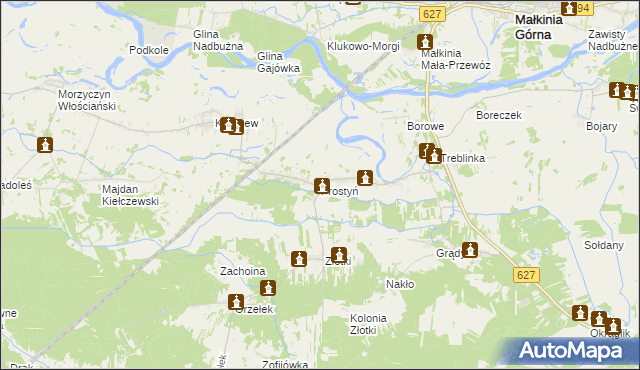 mapa Prostyń, Prostyń na mapie Targeo