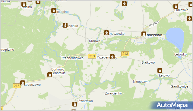 mapa Przebendowo, Przebendowo na mapie Targeo