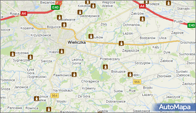 mapa Przebieczany, Przebieczany na mapie Targeo