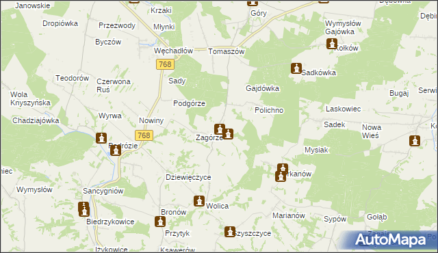 mapa Przecławka, Przecławka na mapie Targeo