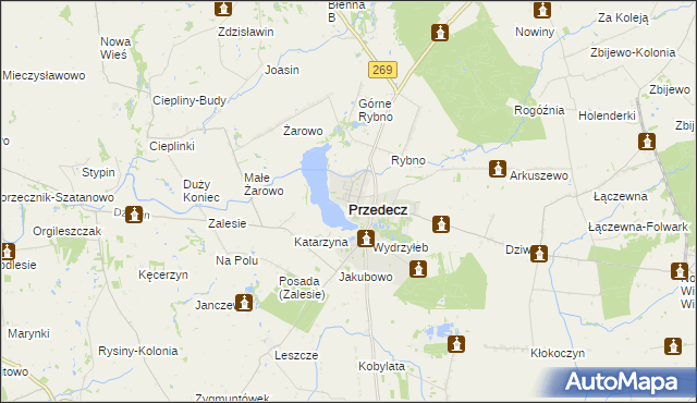 mapa Przedecz, Przedecz na mapie Targeo