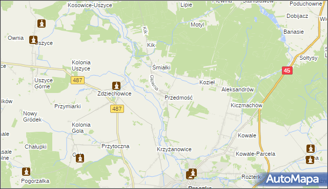 mapa Przedmość, Przedmość na mapie Targeo