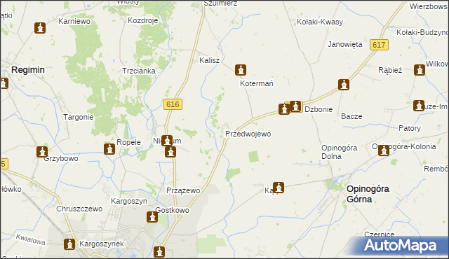 mapa Przedwojewo, Przedwojewo na mapie Targeo