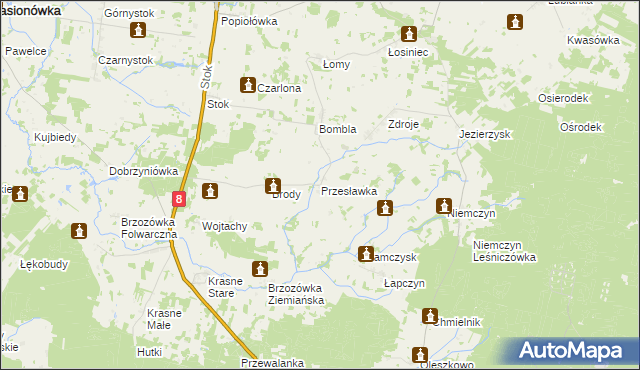 mapa Przesławka, Przesławka na mapie Targeo