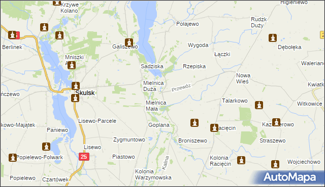 mapa Przewóz gmina Piotrków Kujawski, Przewóz gmina Piotrków Kujawski na mapie Targeo