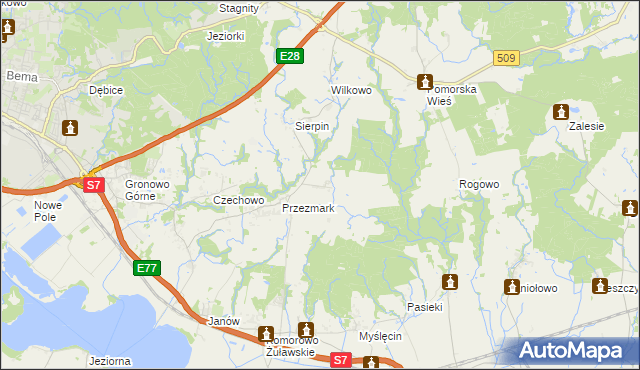 mapa Przezmark-Osiedle, Przezmark-Osiedle na mapie Targeo