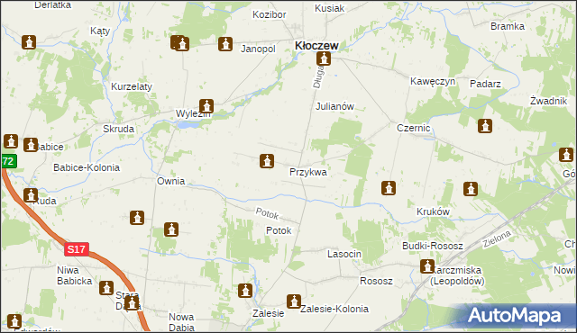 mapa Przykwa, Przykwa na mapie Targeo