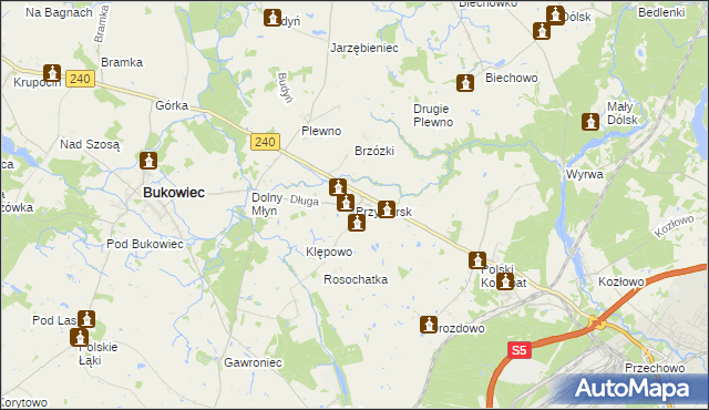 mapa Przysiersk, Przysiersk na mapie Targeo