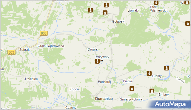 mapa Przywory Małe, Przywory Małe na mapie Targeo