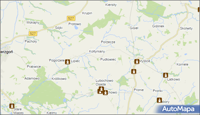 mapa Pudłowiec, Pudłowiec na mapie Targeo