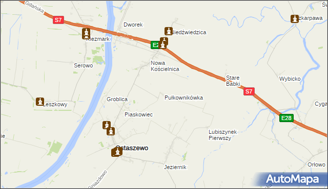 mapa Pułkownikówka, Pułkownikówka na mapie Targeo