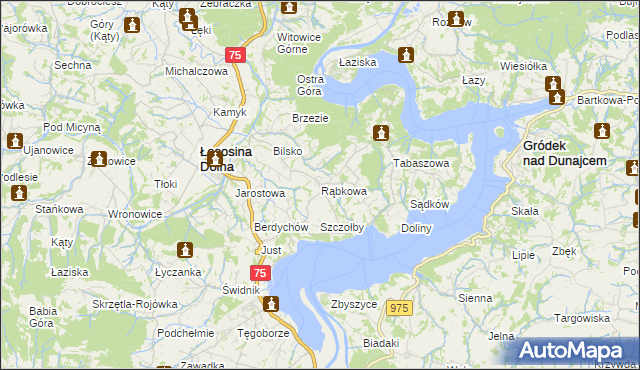 mapa Rąbkowa, Rąbkowa na mapie Targeo