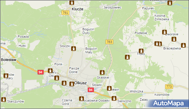 mapa Rabsztyn, Rabsztyn na mapie Targeo