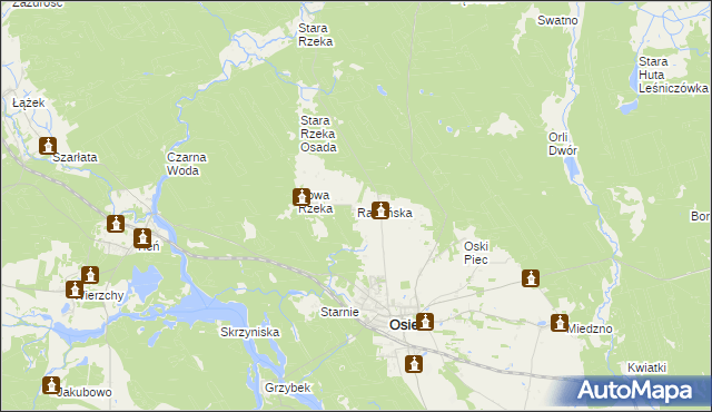 mapa Radańska, Radańska na mapie Targeo