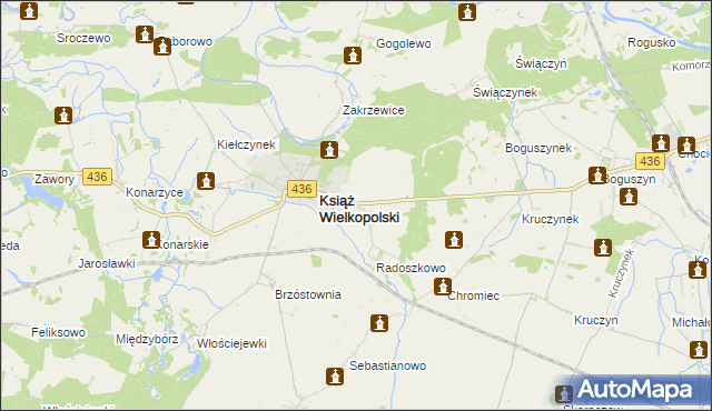 mapa Radoszkowo Drugie, Radoszkowo Drugie na mapie Targeo