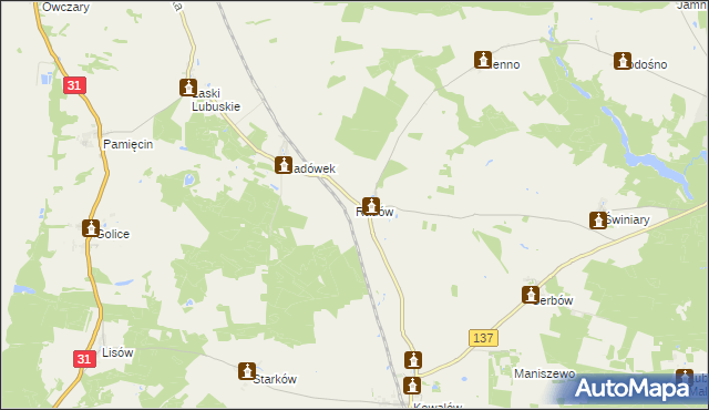 mapa Radów, Radów na mapie Targeo