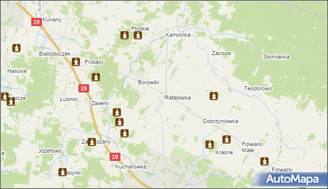 mapa Rafałówka, Rafałówka na mapie Targeo