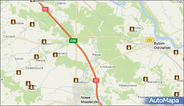 mapa Rejów, Rejów na mapie Targeo