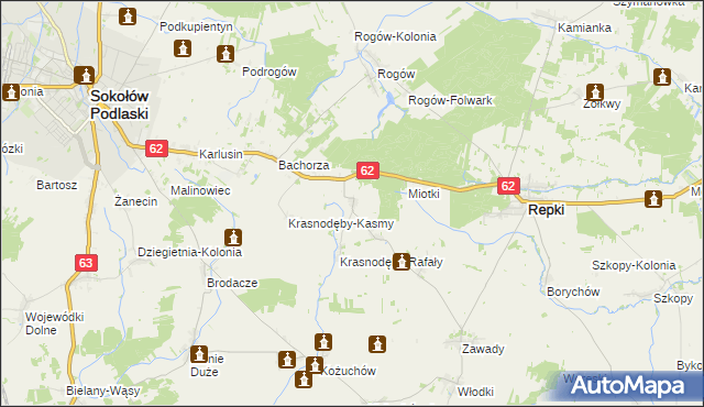 mapa Remiszew Duży, Remiszew Duży na mapie Targeo