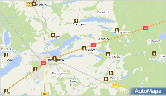 mapa Rolewice, Rolewice na mapie Targeo