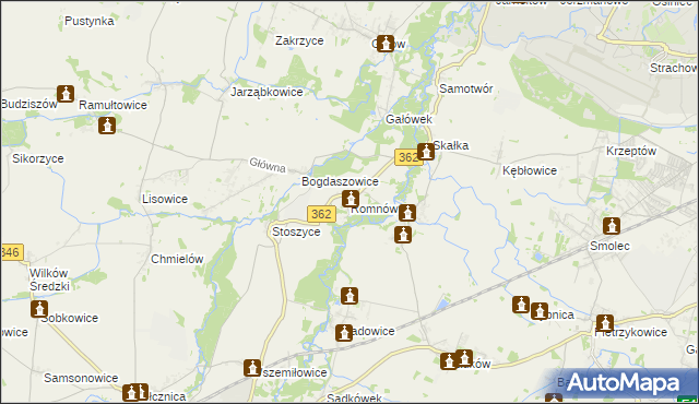 mapa Romnów, Romnów na mapie Targeo