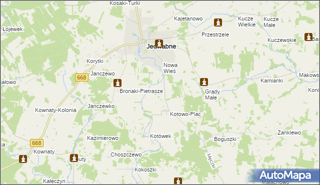 mapa Rostki gmina Jedwabne, Rostki gmina Jedwabne na mapie Targeo