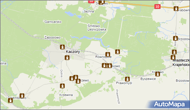 mapa Równopole, Równopole na mapie Targeo