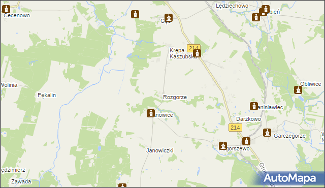 mapa Rozgorze, Rozgorze na mapie Targeo