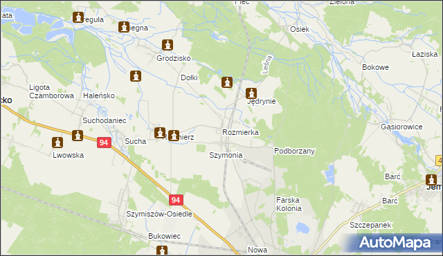 mapa Rozmierka, Rozmierka na mapie Targeo