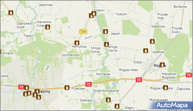 mapa Rozworzyn, Rozworzyn na mapie Targeo