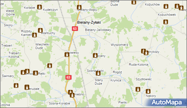 mapa Ruciany, Ruciany na mapie Targeo