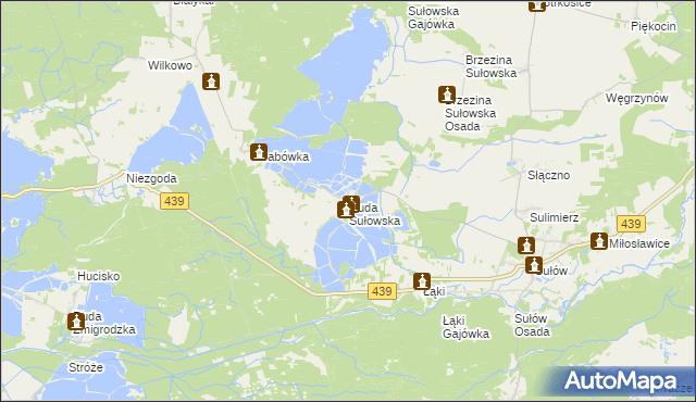 mapa Ruda Sułowska, Ruda Sułowska na mapie Targeo